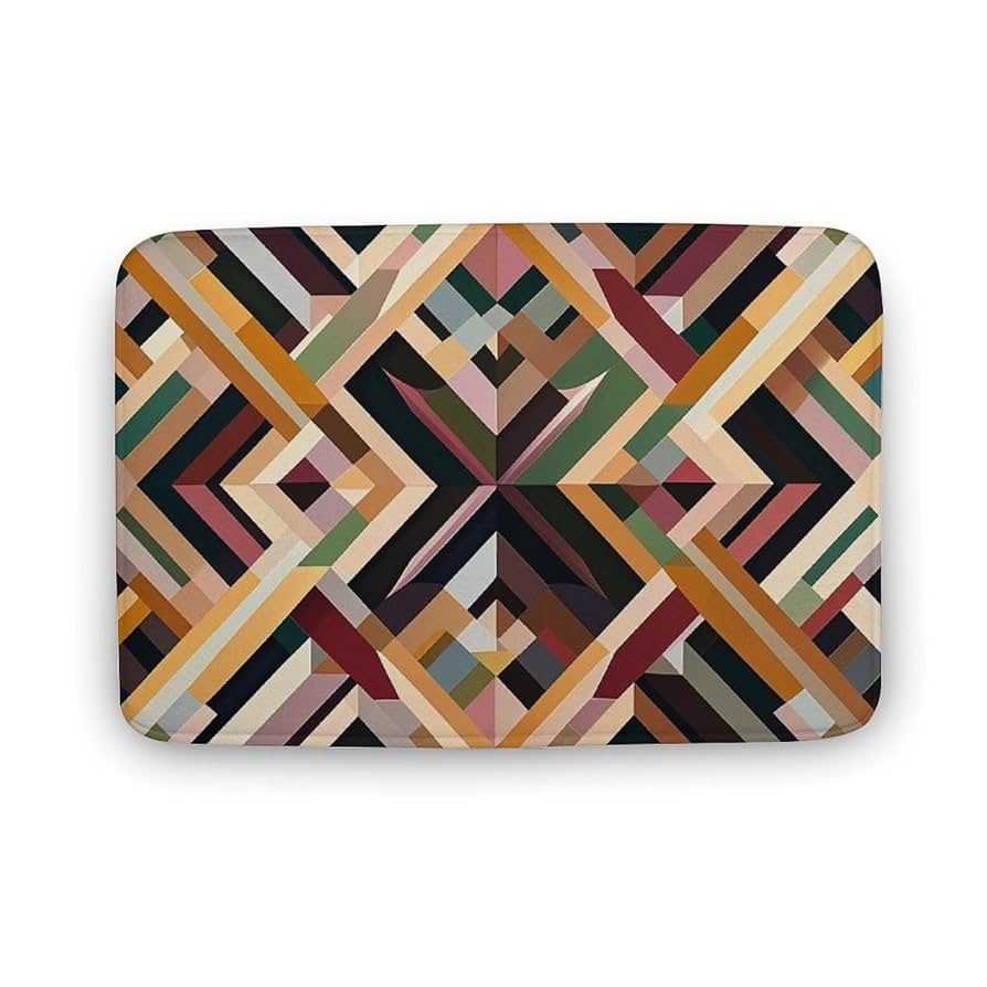 Amazon.com: Bathroom Rugs Washable Bath Mat Diamond Shaped